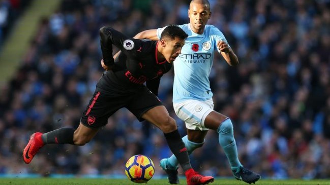 Alexis Sánchez sufrió junto a Arsenal una sólida victoria de Manchester City