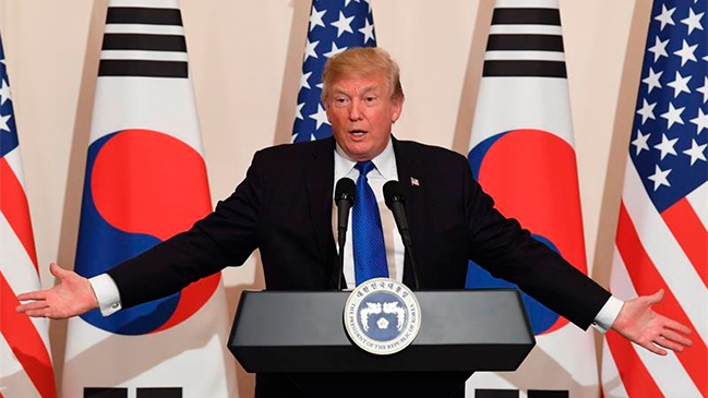 Trump ve posible diálogo con Norcorea pero resalta 