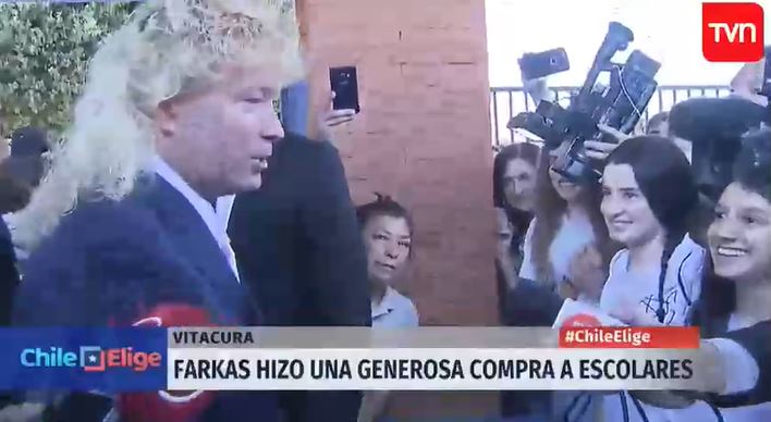 La generosa compra de Leonardo Farkas a unas niñas que vendían queques