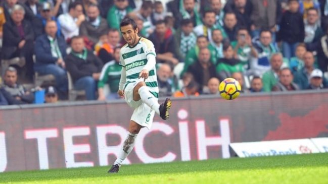 Cristóbal Jorquera participó en triunfo de Bursaspor en la Superliga turca