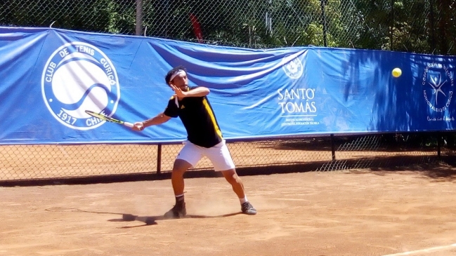 Gonzalo Lama se retiró en el tercer set de la final del Futuro de Curicó