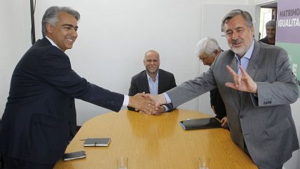 Guillier recibe el apoyo presencial de Enríquez-Ominami y Navarro