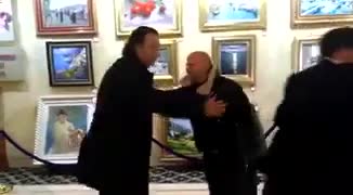   Así fue el encuentro entre Sampaoli y Pizzi en Rusia 