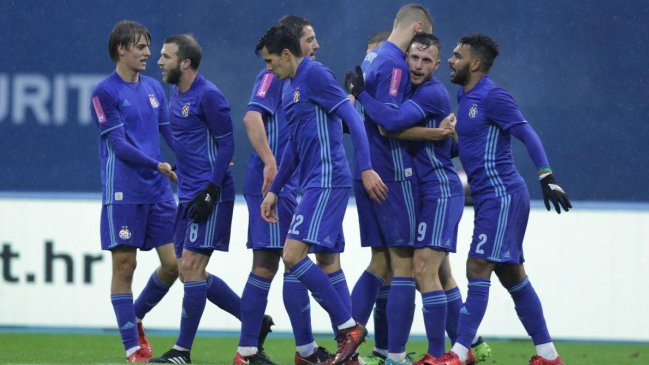 Angelo Henríquez marcó un triplete en la goleada de Dinamo Zagreb por la Copa de Croacia