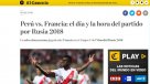 Prensa peruana destacó el duelo que sostendrán con Francia en el Mundial 2018