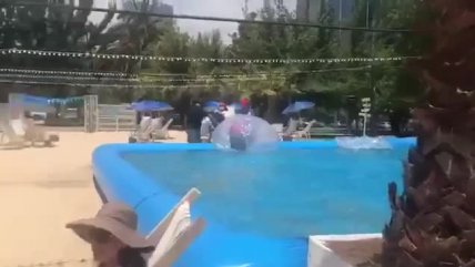   Joaquín Lavín inaugura la primera de las tres playas urbanas de Las Condes 