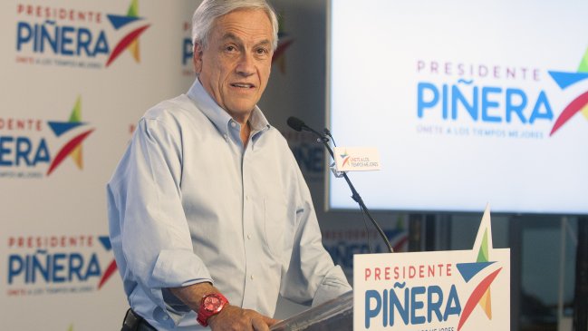 Piñera por franja de Guillier: 