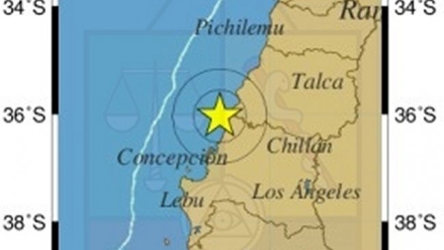 Sismo de mediana intensidad afectó a regiones del Maule y Biobío