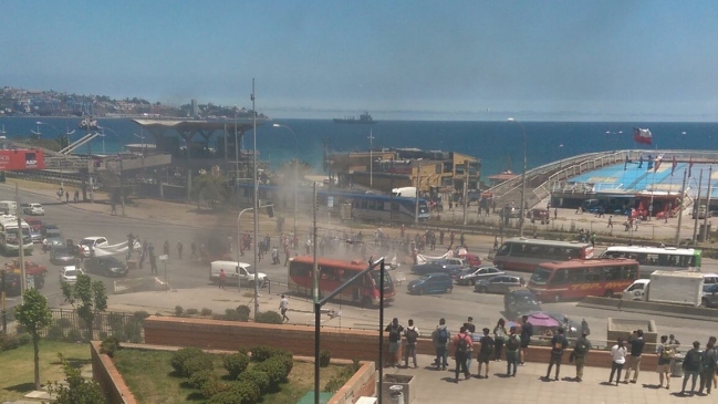 Pescadores protestaron contra la Ley de Pesca en Valparaíso