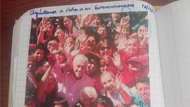 Jardín envió propaganda política en cuadernos infantiles