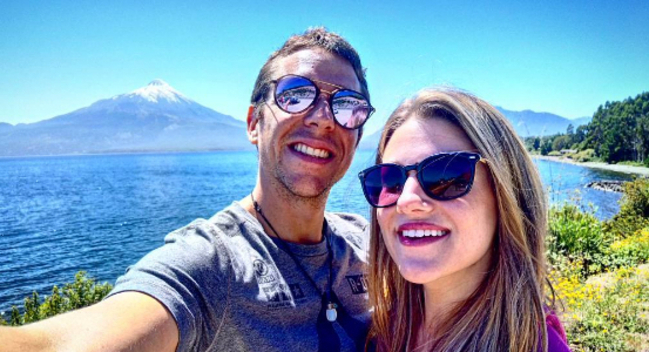 Matías Vega y participante de 