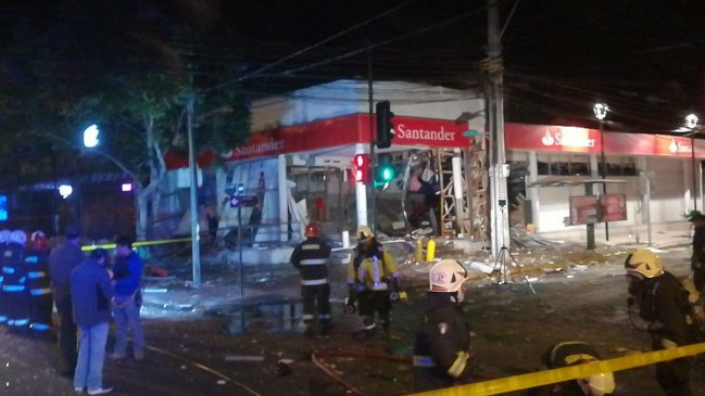 Robo frustrado a cajero destruyó sucursal bancaria en Talagante
