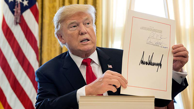 Donald Trump aseguró que salvó la frase 