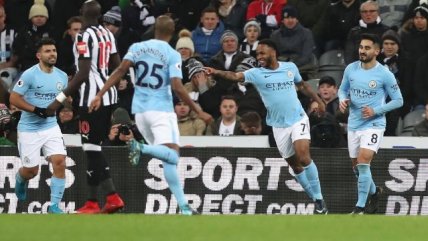 Raheem Sterling le dio la victoria a Manchester City sobre Newcastle