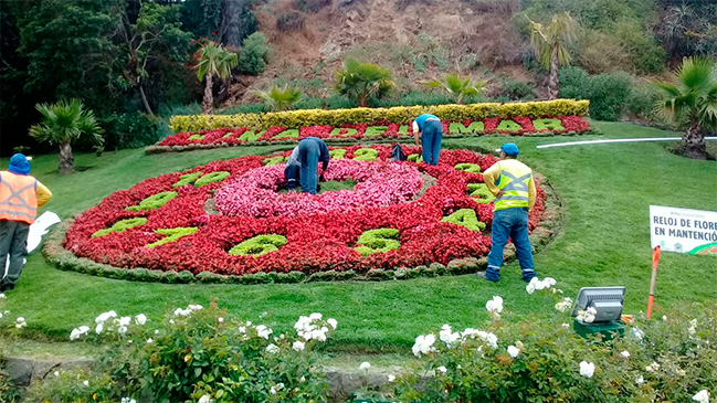 Otra vez: Jóvenes dañaron el reloj de flores al intentar cambiar la hora