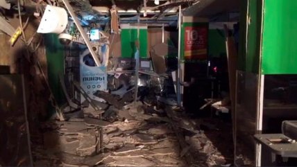   Los daños que dejó la explosión en un supermercado de San Petersburgo 