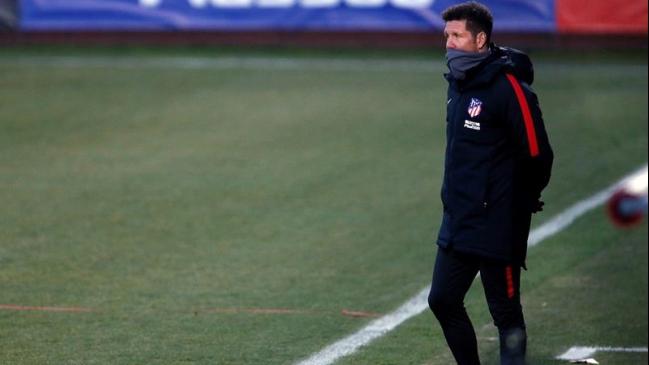 Simeone ensayó en Atlético de Madrid con su dupla de ataque Griezmann-Costa