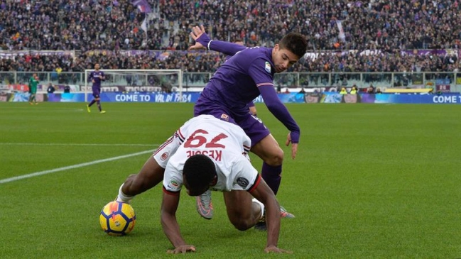 AC Milan igualó con Fiorentina y cerró el 2017 en la medianía de la tabla en Italia