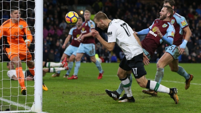Liverpool sufrió para vencer en la agonía a Burnley por la Premier League