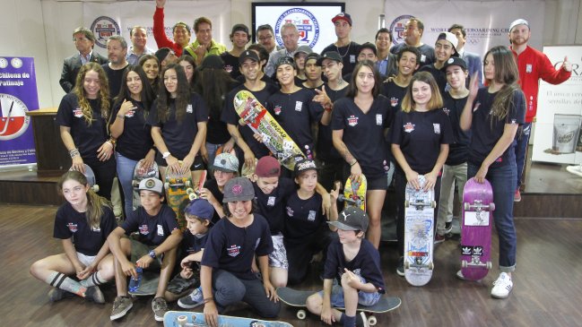  Chile presentó su primera selección de skateboarding  