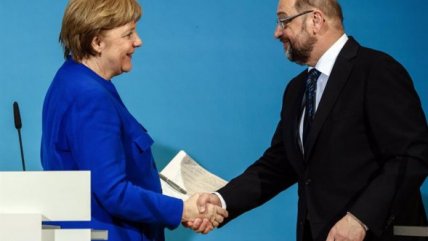   Merkel y Schulz sellaron preacuerdo para evitar nuevas elecciones 