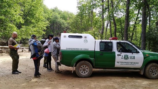 Carabineros detuvo a sujetos que hacían fuego en reserva natural
