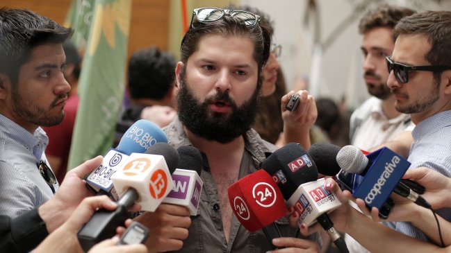 Boric y futuro del Frente Amplio: Tenemos que representar una fuerza disruptiva en el Congreso