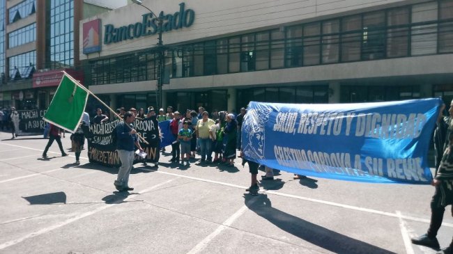 Comuneros mapuche protestaron en Temuco: Piden liberación de Celestino Córdova