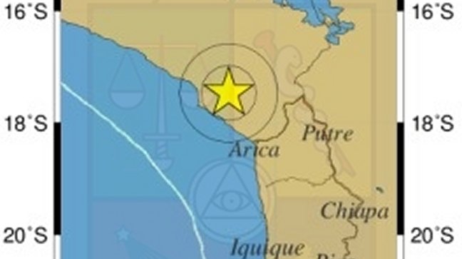 Sismo con epicentro en Perú se percibió en Región de Arica y Parinacota