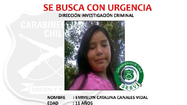 Sin resultados continúa la dramática búsqueda de la niña secuestrada en Licantén