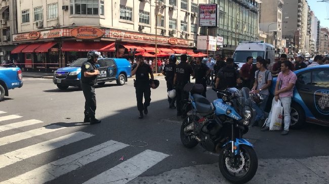 Tiroteo en pleno centro de Buenos Aires: Hubo al menos 30 disparos