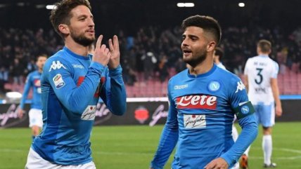 Napoli extendió su racha en la liga italiana con goleada sobre Lazio