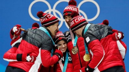  Canadá obtuvo el oro del patinaje artístico por equipos  