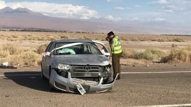 Mujer argentina falleció en accidente de tránsito en San Pedro de Atacama