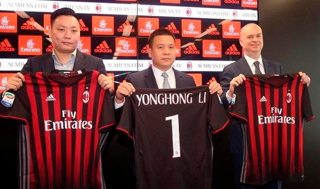 El dueño chino de AC Milan es investigado por insolvencia económica