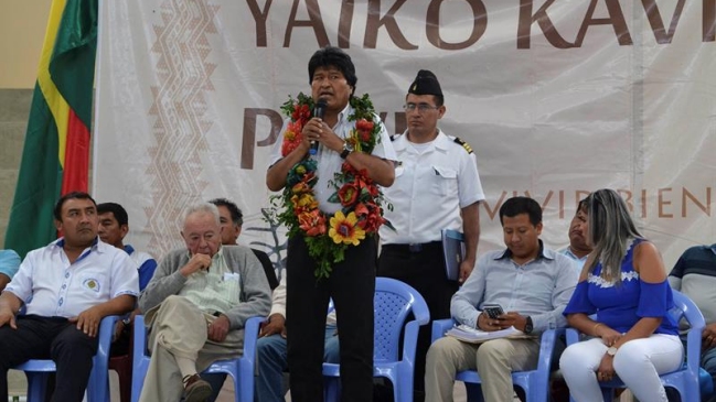 Morales llamó a la unidad en jornada de protestas a favor y en contra por eventual reelección