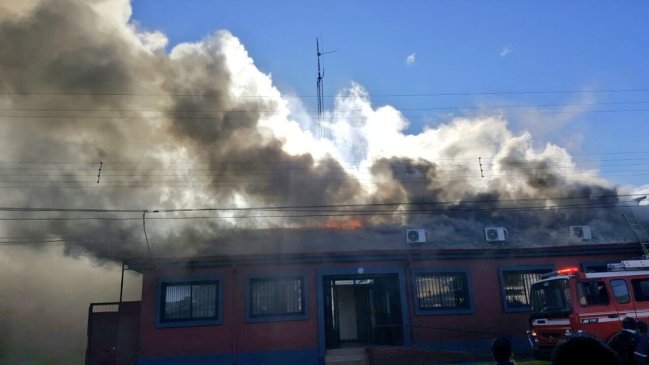 Incendio provocó pérdidas totales en la Municipalidad de Renaico