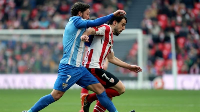 Málaga de Manuel Iturra perdió ante Athletic de Bilbao y sigue en el fondo de la liga española