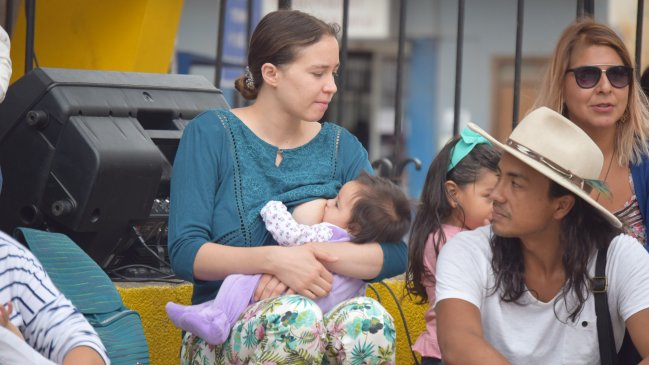 Intervención urbana promovió la lactancia materna en Copiapó
