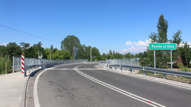 Inauguran primer puente curvo en la Región de O'Higgins: Beneficiará a Coltauco