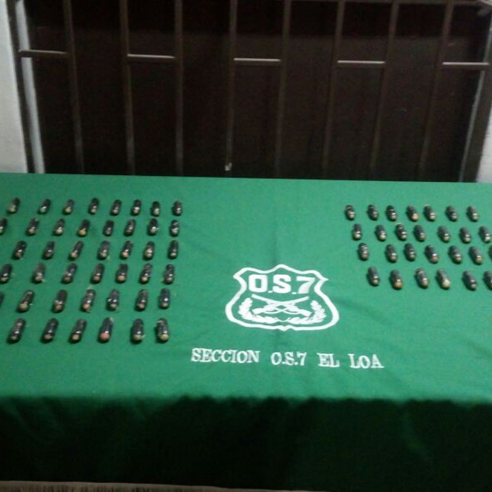 El Loa: OS-7 incautó más de cuatro kilos de cocaína y 87 ovoides en controles carreteros
