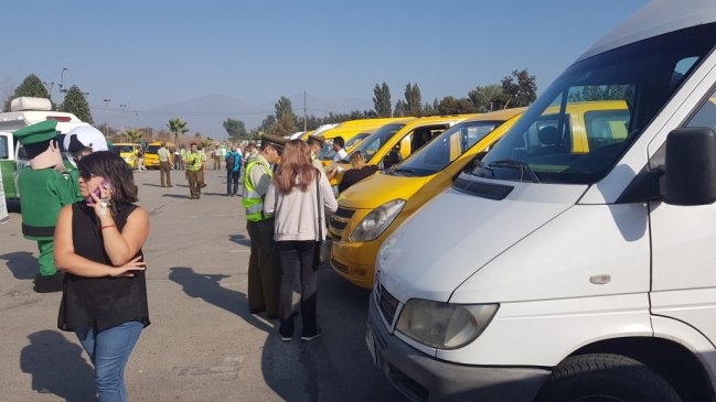 Carabineros distinguió a buses escolares seguros en fiscalización masiva en Rancagua