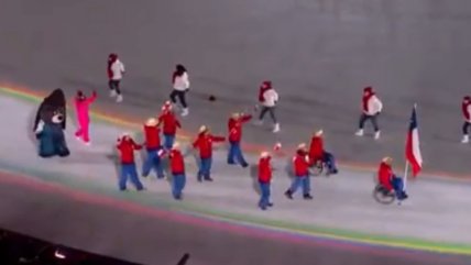   El desfile de la delegación chilena en los Juegos Paralímpicos de Invierno 