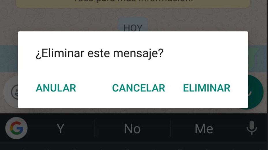 WhatsApp extendió a una hora el límite de tiempo para borrar mensajes enviados