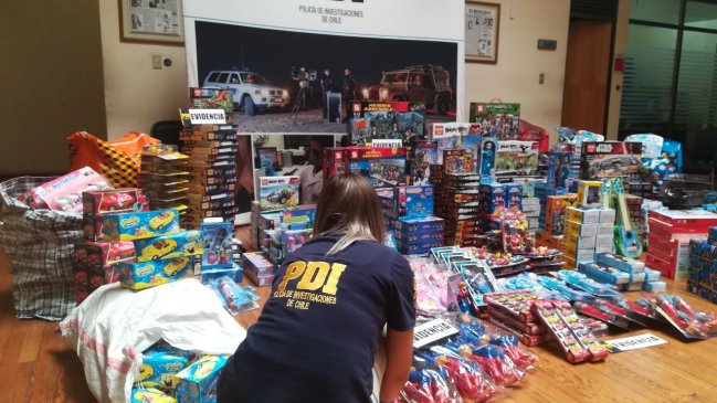 Antofagasta: PDI incautó 15 millones de pesos en juguetes falsificados