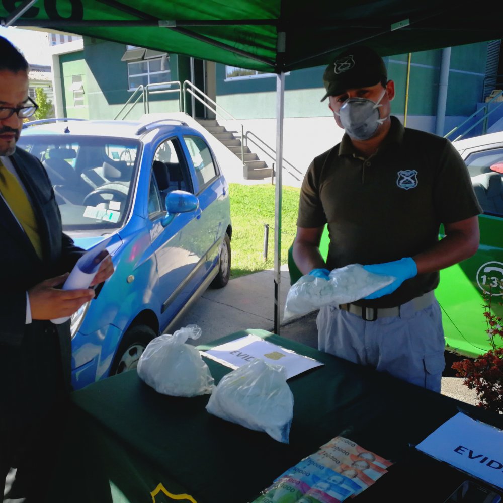 Chillán: Detienen a dos traficantes con pasta base avaluada en $75 millones