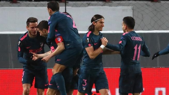 Atlético de Madrid apabulló a Lokomotiv de Moscú y avanzó a cuartos de la Europa League