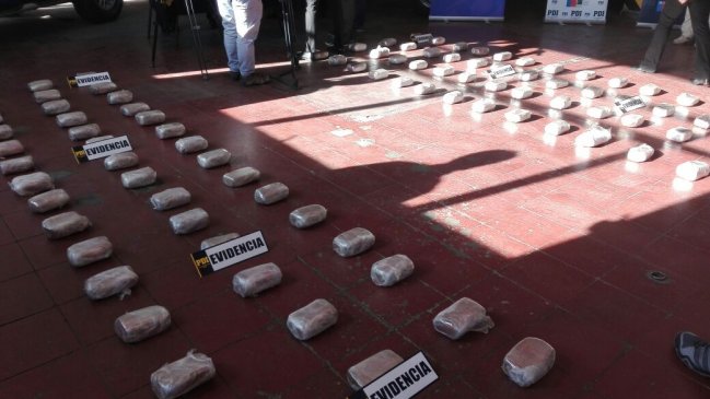 PDI incautó más de un millón de dosis de cocaína desde una casa de San Pedro de la Paz