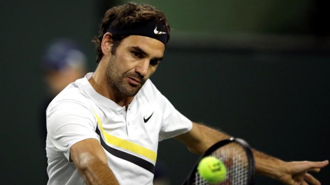 Roger Federer mantuvo su tranco ganador y avanzó a semifinales en Indian Wells