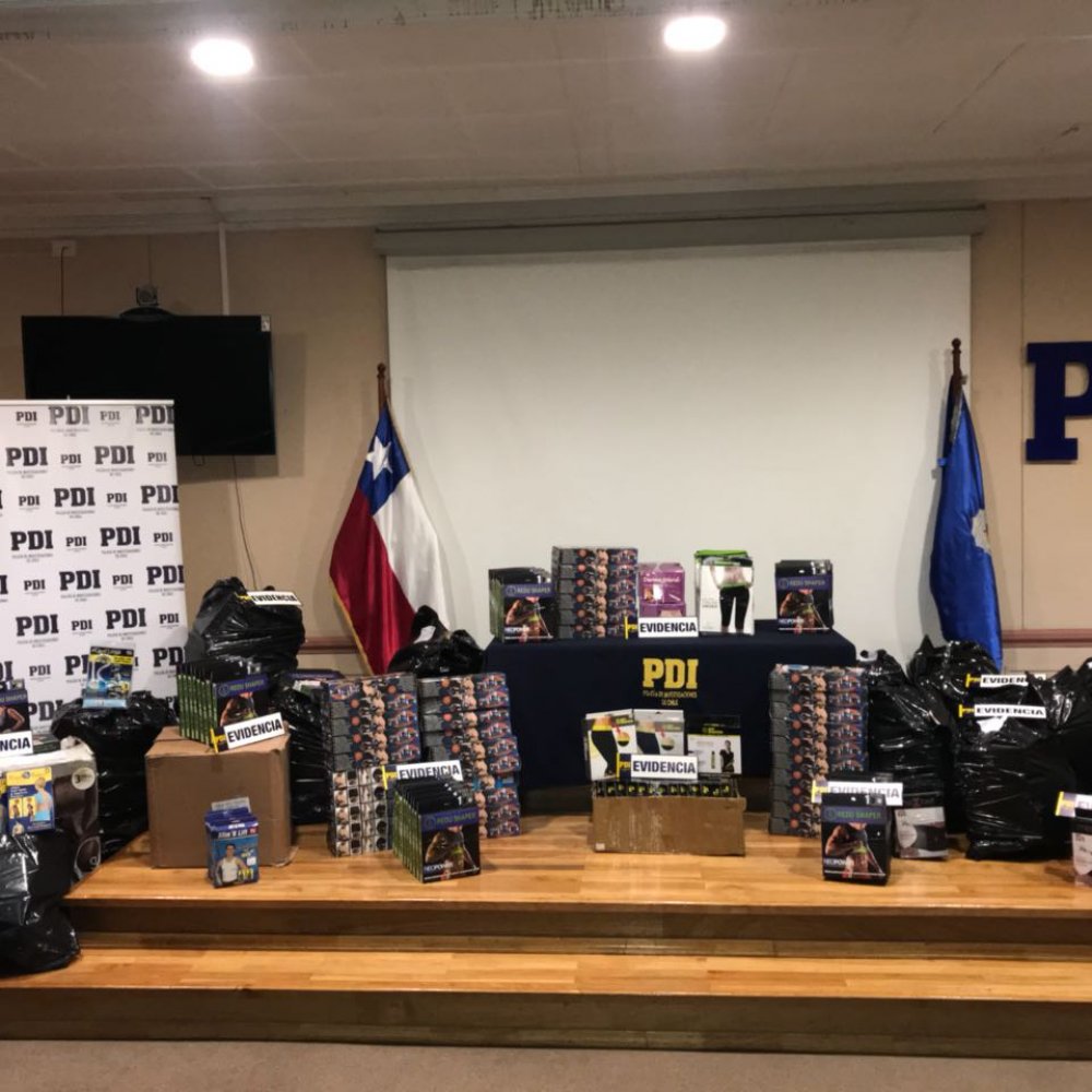 PDI decomisó productos falsificados desde céntrica tienda de Punta Arenas